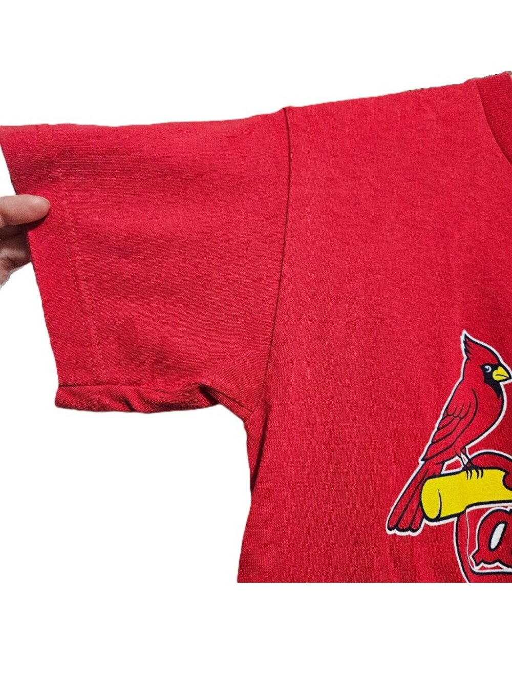St. Louis Cardinals Kids M medium Holliday 7 tshirt sports Cotton Majestic Red - Picture 3 of 12
